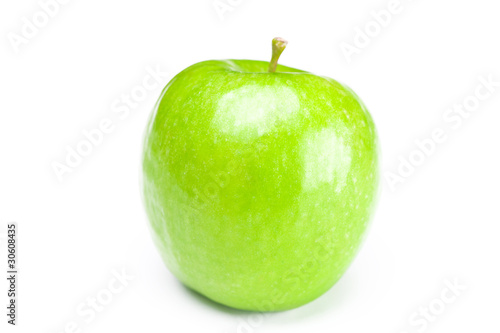 beautiful mellow juicy apple isolated on white