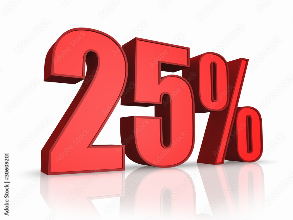 Red Twenty Five Percent Red Twenty Five Percent