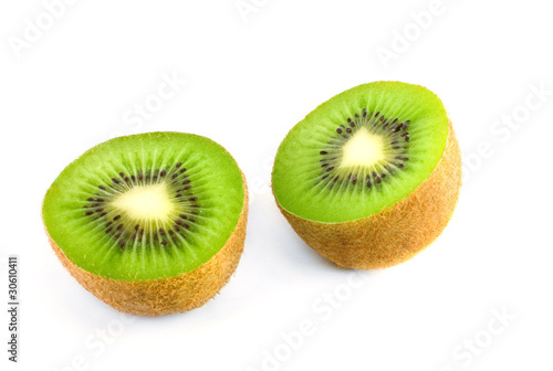 kiwi fruit on white
