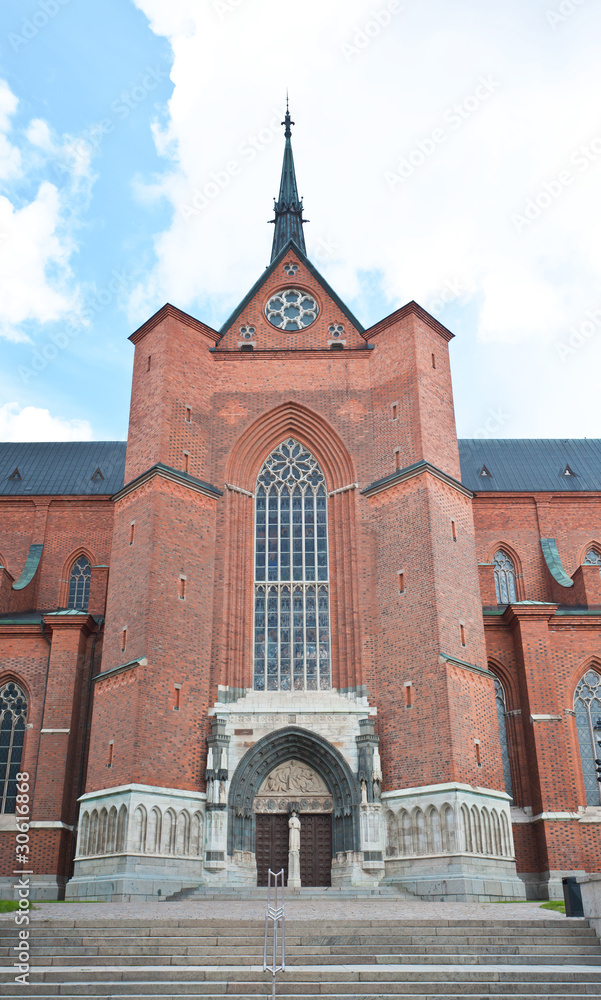 The famous Uppsala cathedral- the largest church in Scandinavia