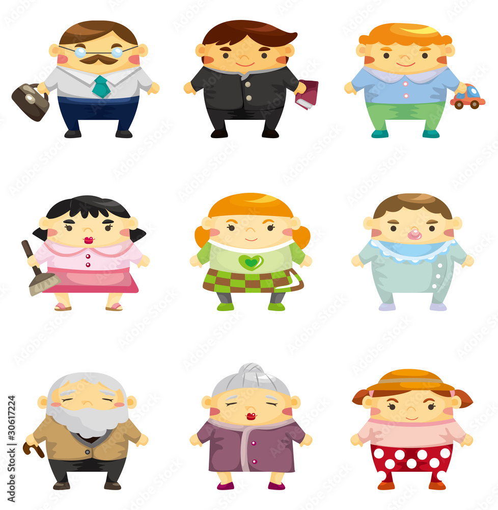 cartoon family icon cartoon family icon