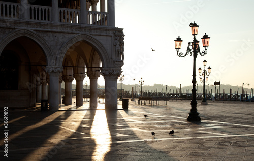 Sunrise in San Marco square © Loreta Magylyte