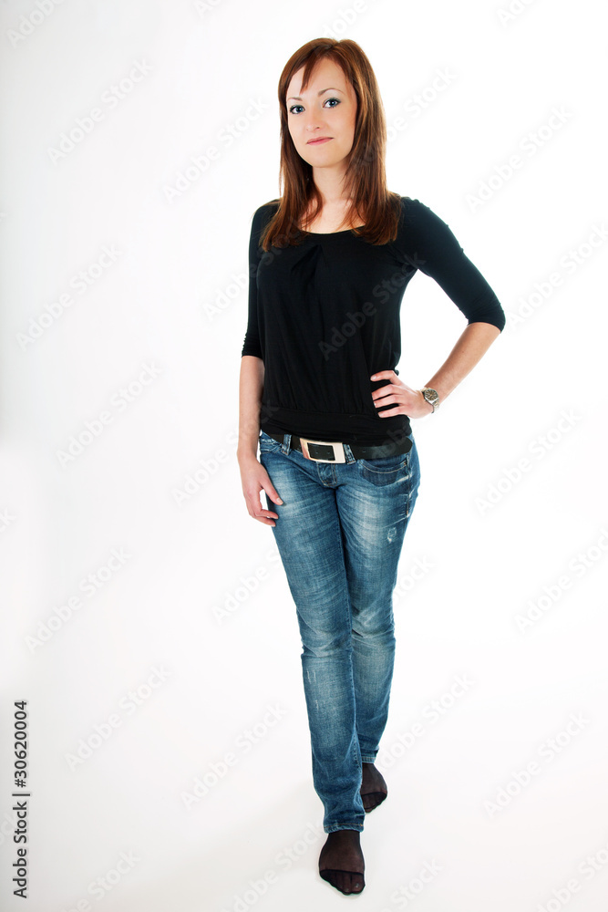 Junge Frau in Jeans 371 Junge Frau in Jeans 371