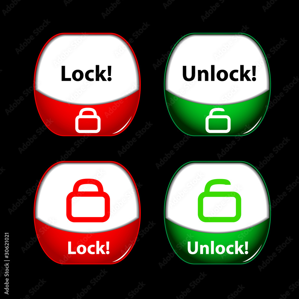 lock and unlock shiny icons/buttons lock and unlock shiny icons/buttons