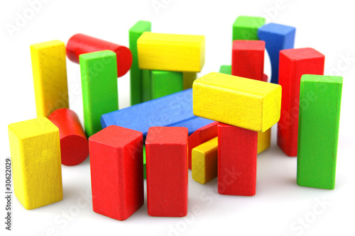 Wooden building blocks