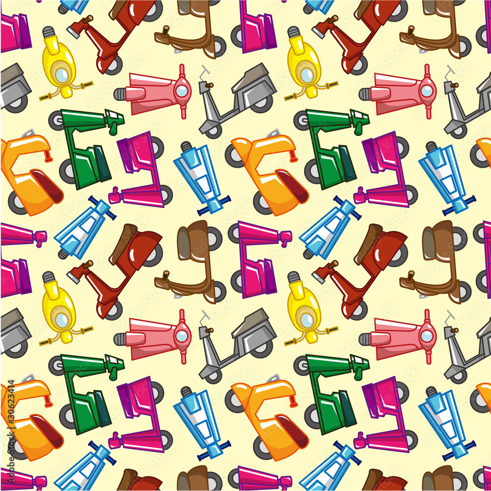 seamless motorcycle pattern