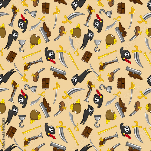 seamless pirate pattern
