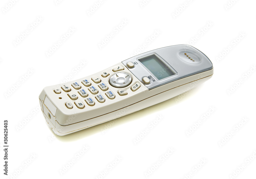 telephone receiver on white background telephone receiver on white background