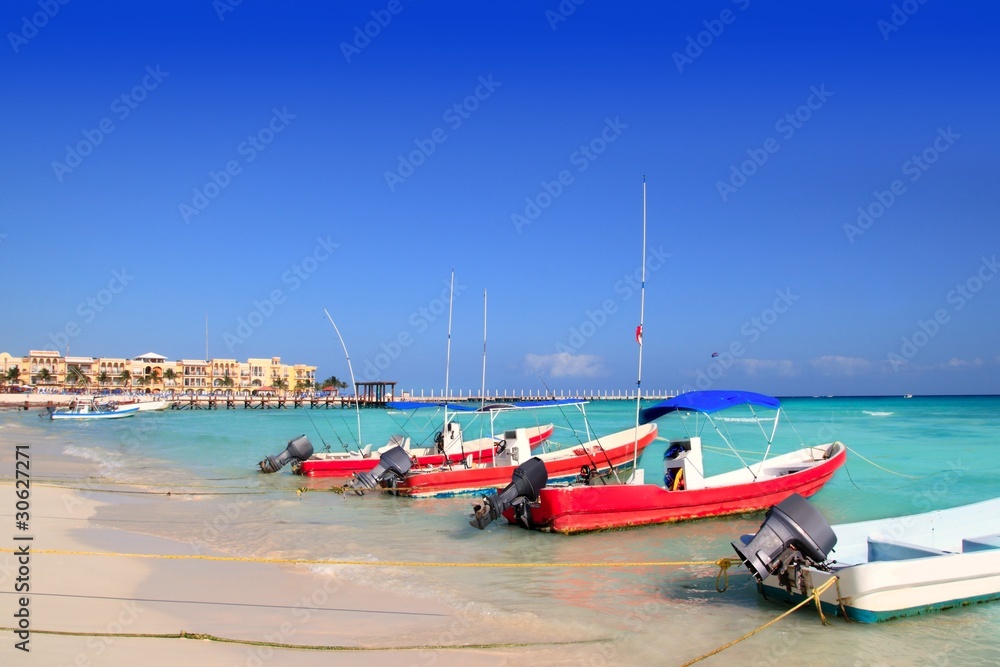 Obraz premium playa del Carmen mexico Mayan Riviera beach