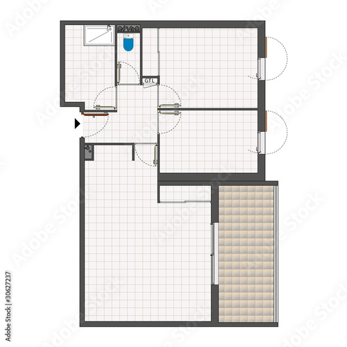 Vector Appartment plan interior