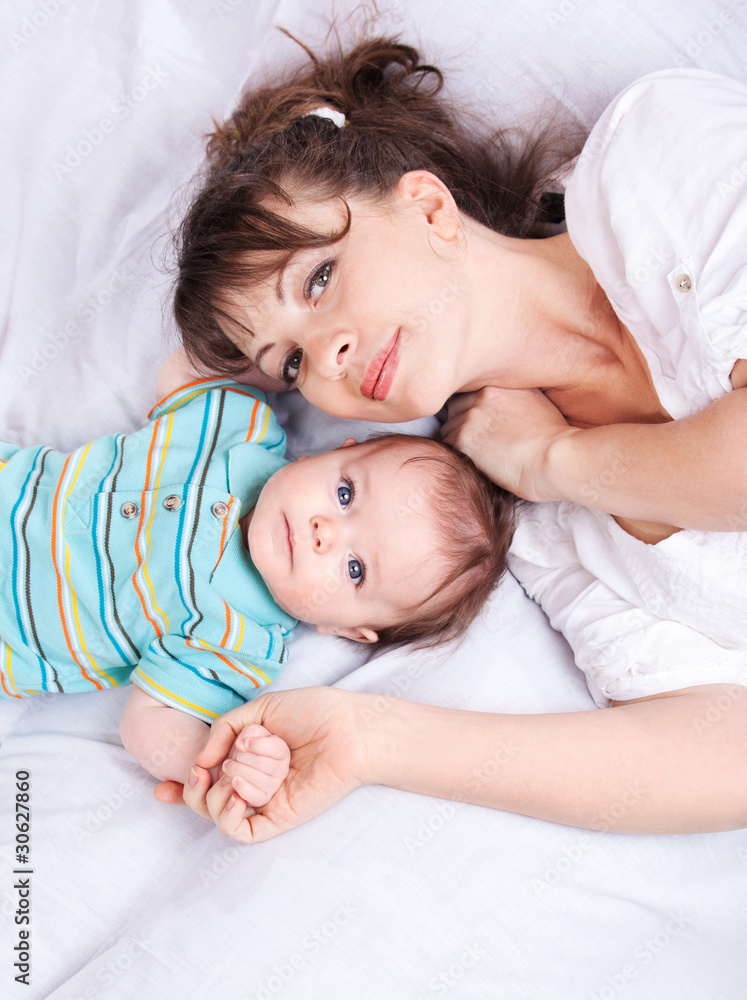 Woman and infant Woman and infant