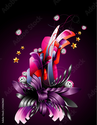 vector abstract color illustration