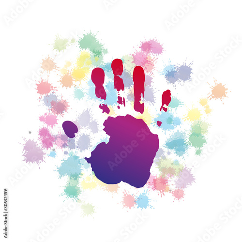 Logo grunge imprint # Vector