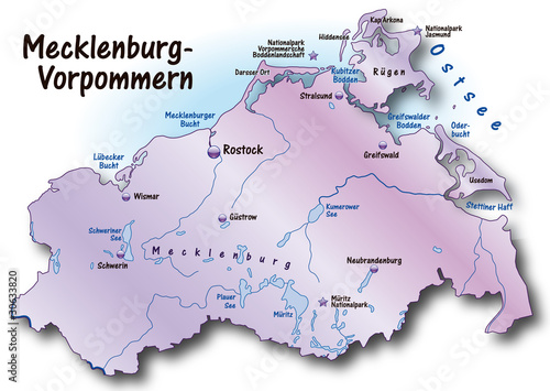 Mecklenburg-Vorpommern Übersicht flieder