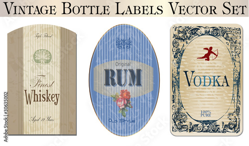 Vintage Bottle Labels