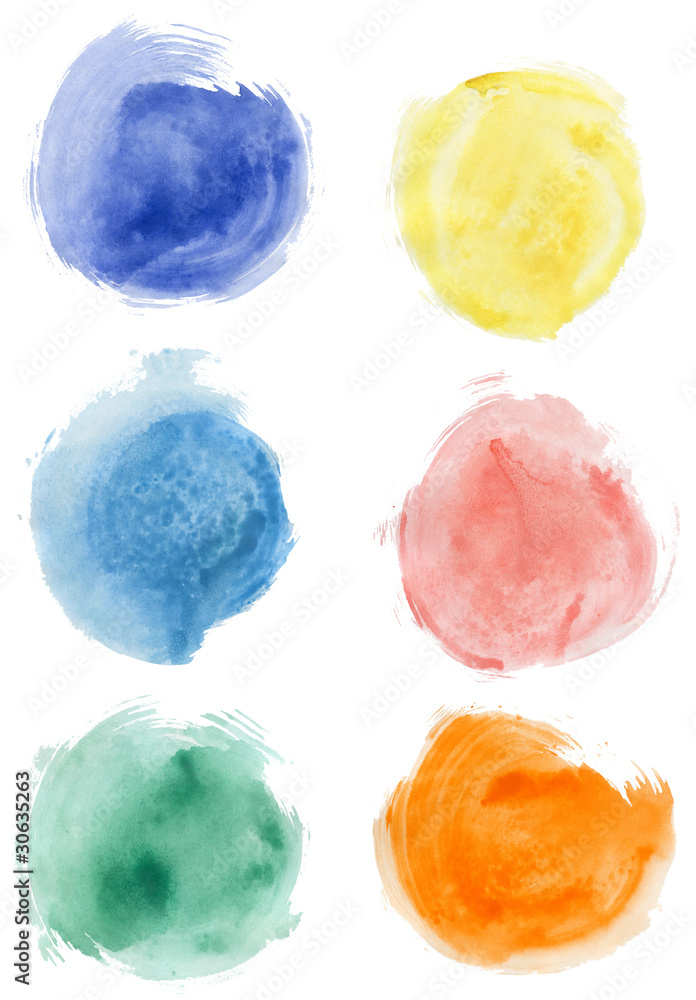 Watercolor blobs