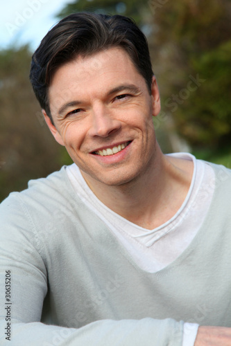 Portrait of handsome smiling man