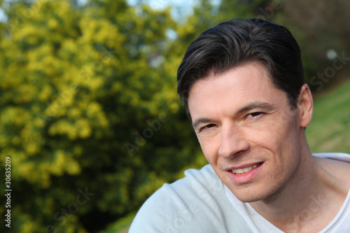 Portrait of handsome smiling man