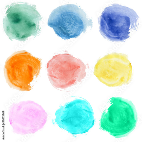 Watercolor blobs