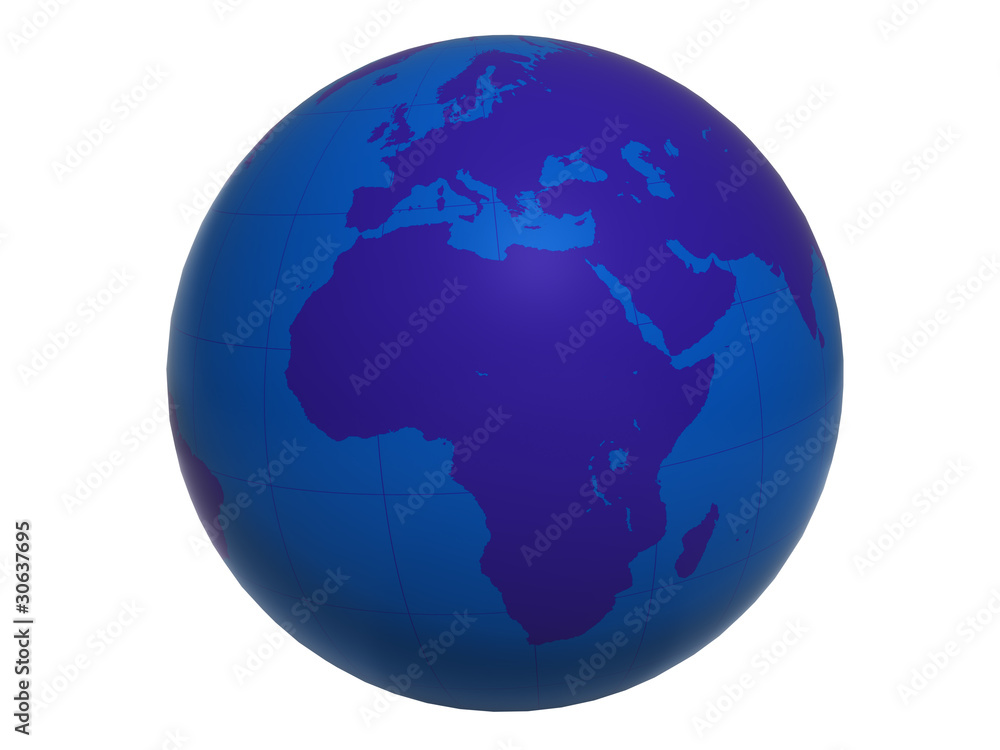 Blue World Globe v2- Europe&Africa