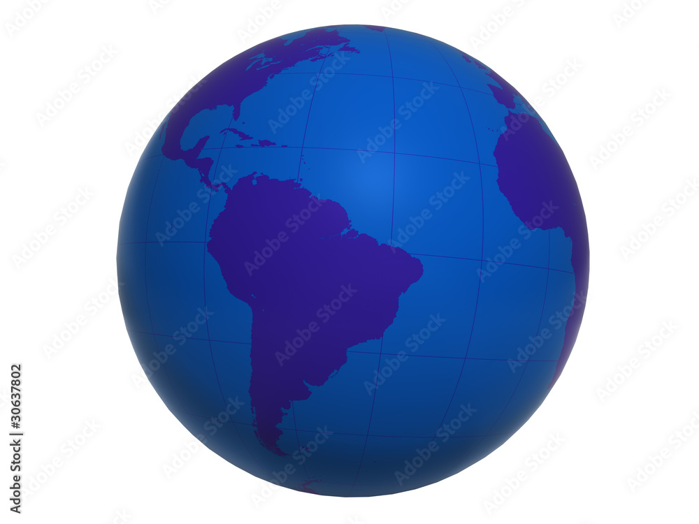 Blue World Globe - America&Africa Blue World Globe - America&Africa