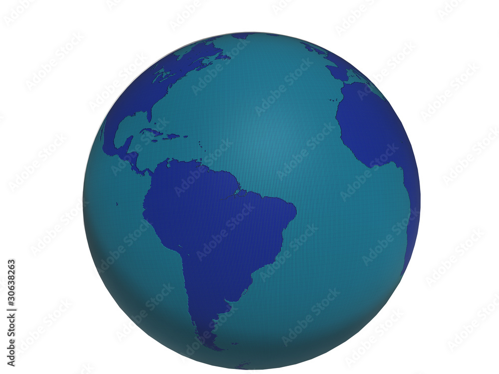 Blue World Globe v3 - America