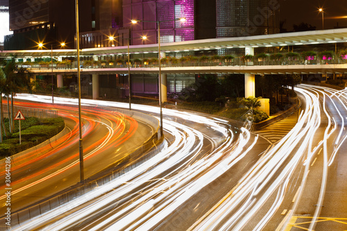 Car light trail @ Hong Kong