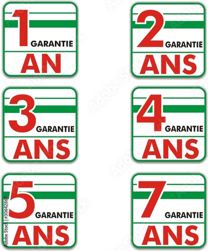 boutons garantie