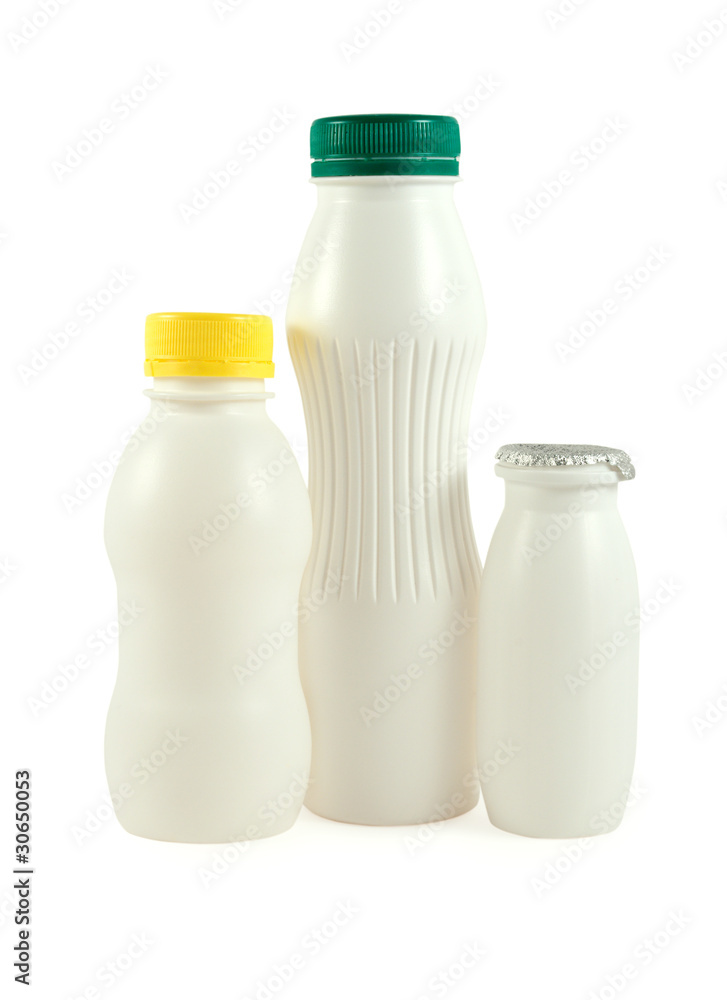 Plastic bottles isolated on white background Plastic bottles isolated on white background