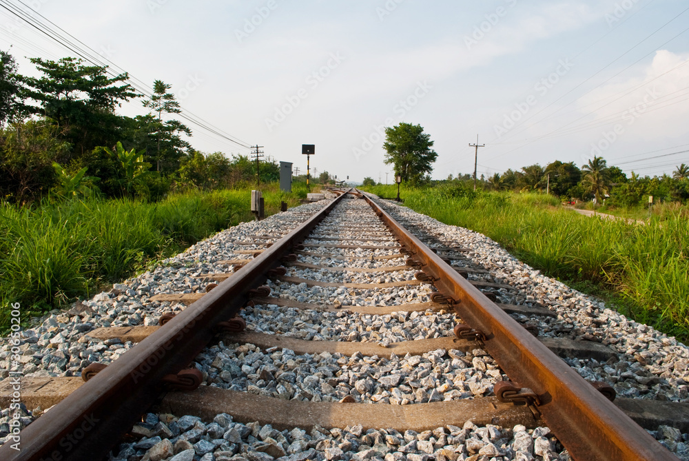 Obraz premium Railway to success.