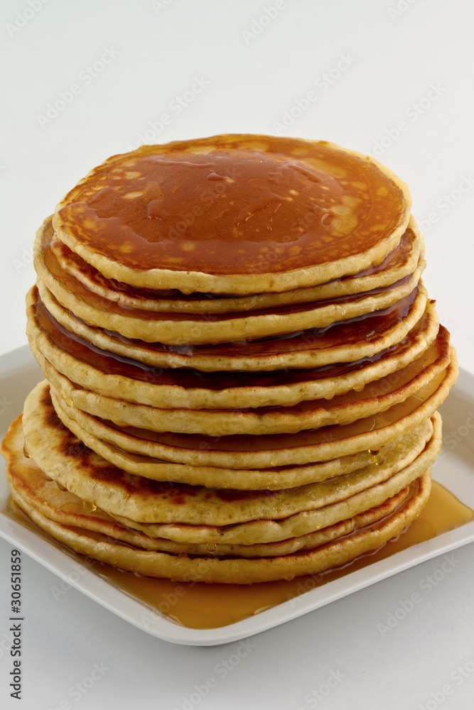 Stack of pancakes with syrup Stack of pancakes with syrup