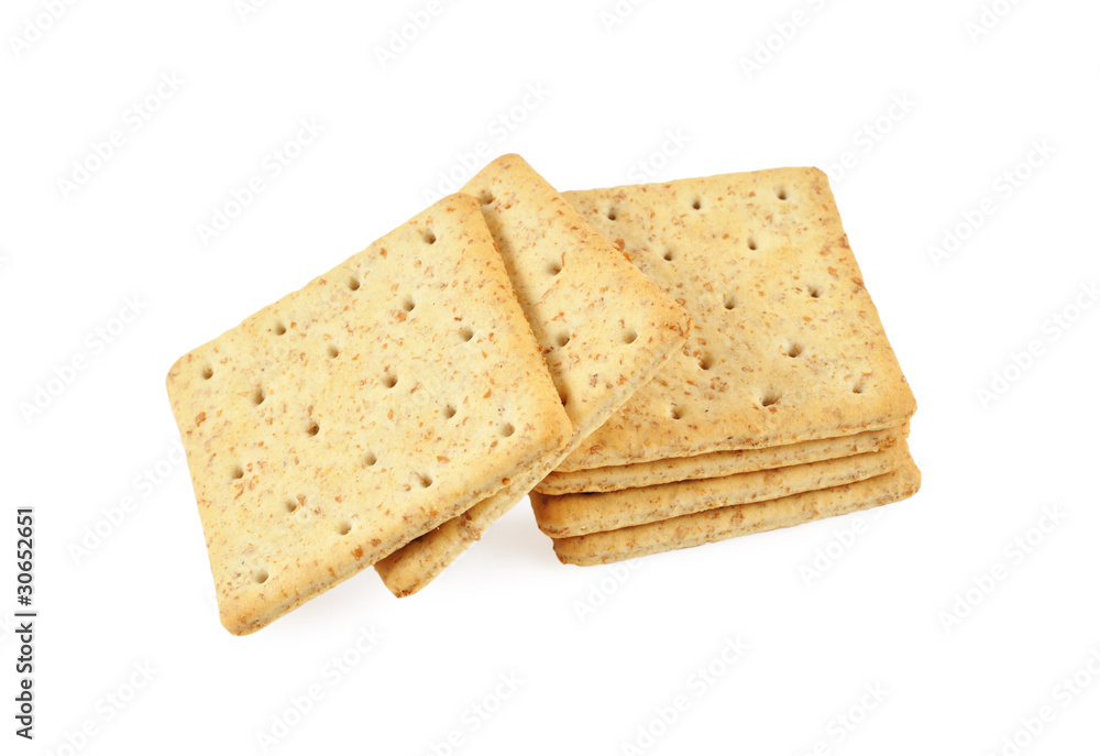 Dietary cookies isolated on white Dietary cookies isolated on white