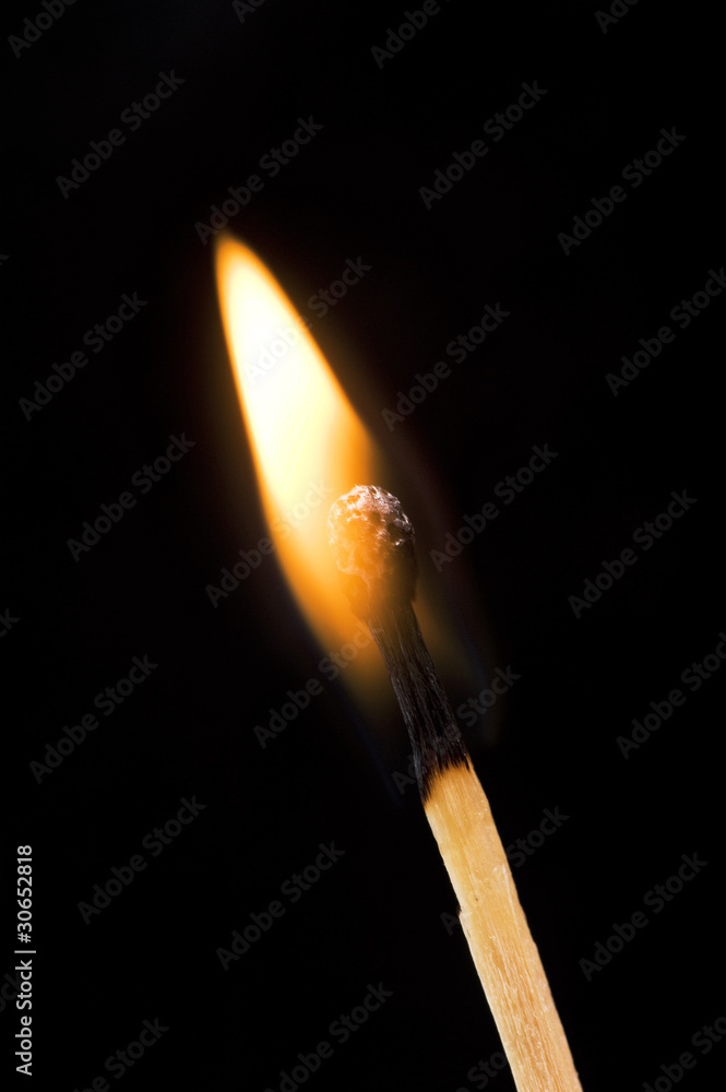 Matchstick with fire Matchstick with fire