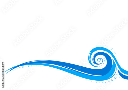 Aqua waves background