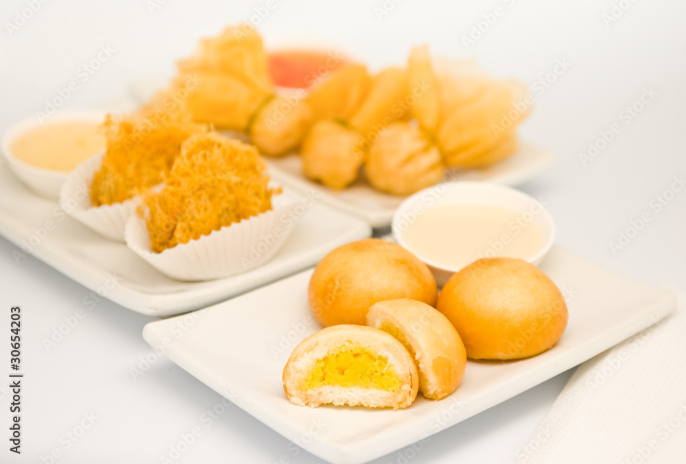 fried food in Dim Sum restaurant fried food in Dim Sum restaurant