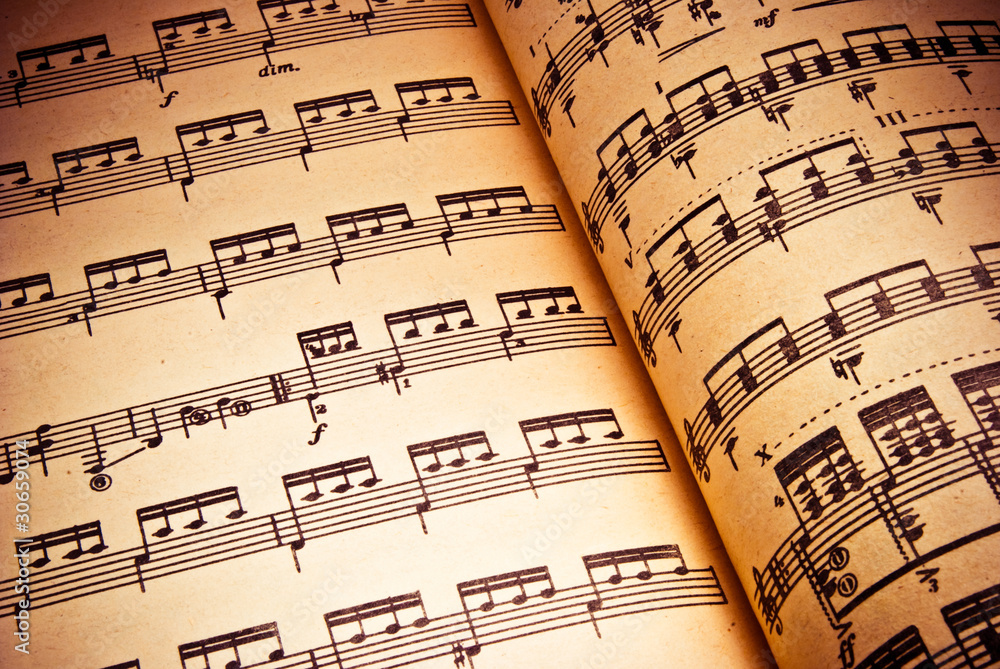 Naklejka premium music background