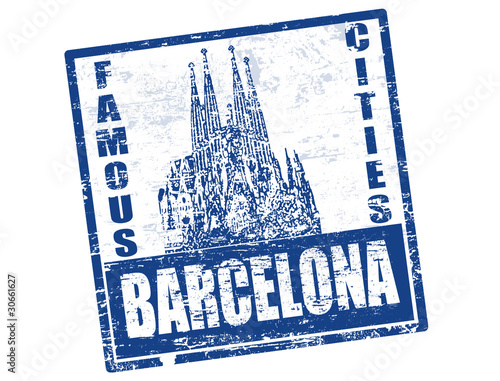 barcelona stamp