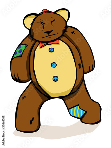 Patches the grumpy teddy bear