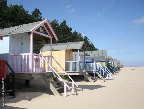 Beach huts at Wells-next-the-Sea on north coast of Norfolk © davidyoung11111