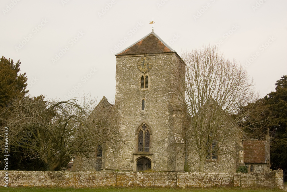 Naklejka premium Wooton St Lawrence Church