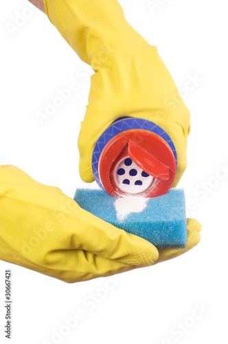 Latex Glove and Sponge