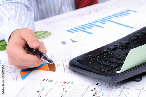 young business man working in an office