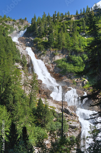 Ruitor waterfalls, Italy - cascate Ruitor, Valle d'Aosta, Italia photo