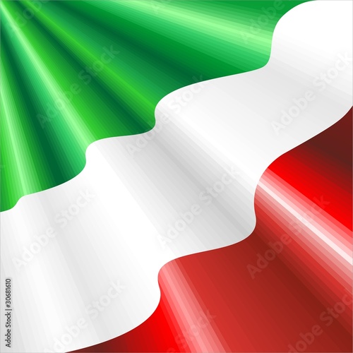 Bandiera Italia 150° Unità Italia-Italy Flag-Vector