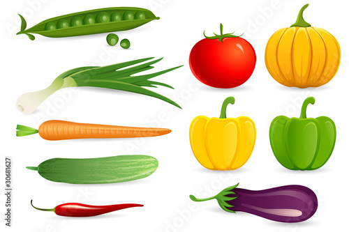 Set of Vegetables