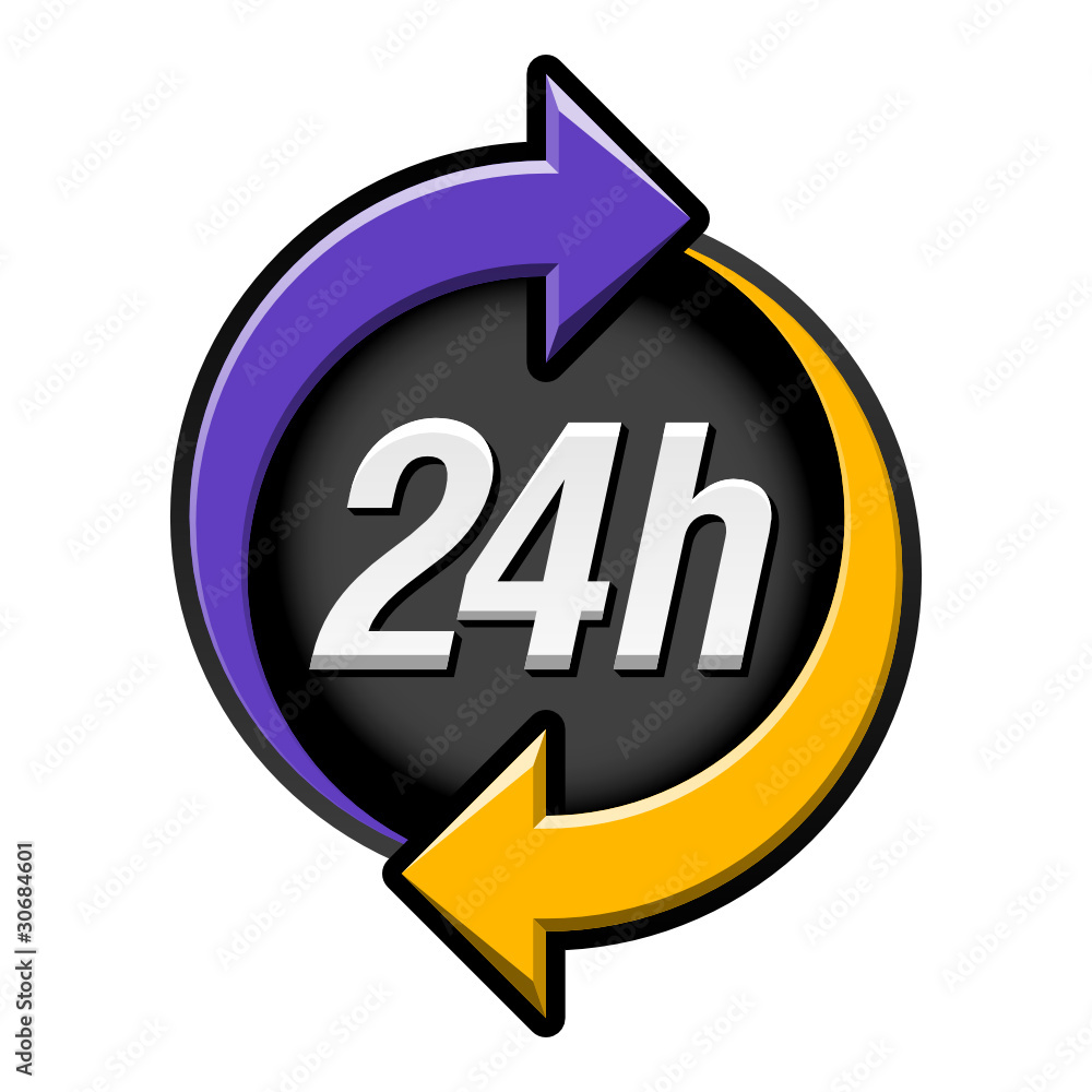 24 hours sign 24 hours sign