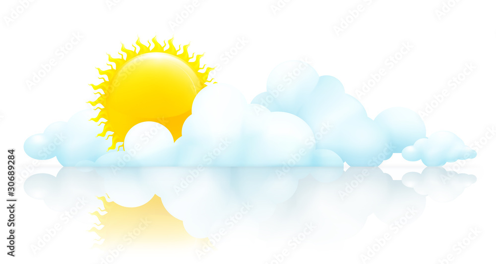 Sun and clouds Sun and clouds