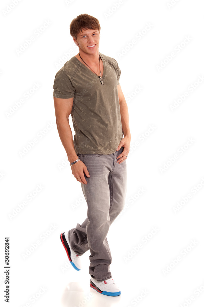 Naklejka premium Casual Man