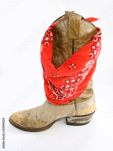 Bandana with cowboy boot
