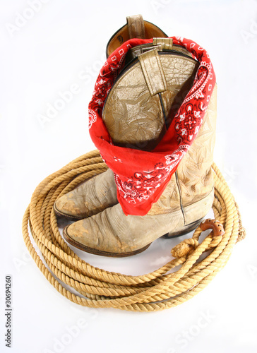Boots, bandana and rope
